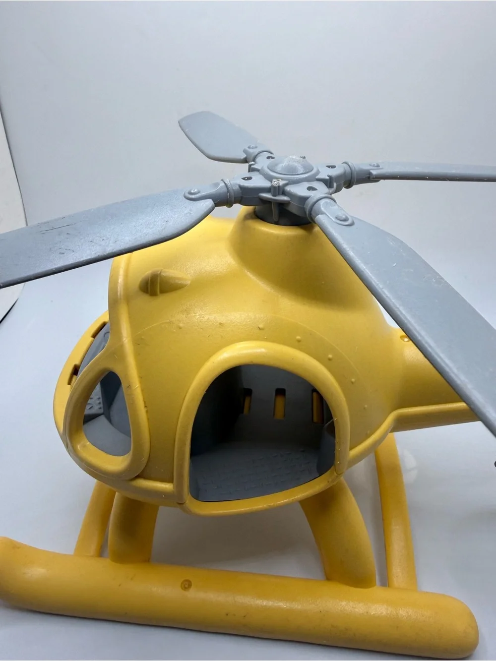 Toy Helicopter Green Toys vehicle preschool yellow